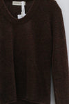 SWAYING 24 Autumn and Winter Low Round Neck Wool Bottoming Shirt SW-SW24AW1T23-ZONG Brown SW24AW1T22